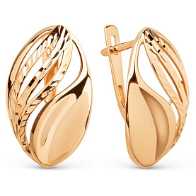 Серьги ЮФ Династия - Золото 375 (арт. 025852-5010)