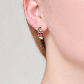 Серьги SOKOLOV - Золото 585, Рубин (арт. 4020380)