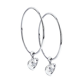 Серьги SOKOLOV - Серебро 925, Фианит (арт. 94023271)