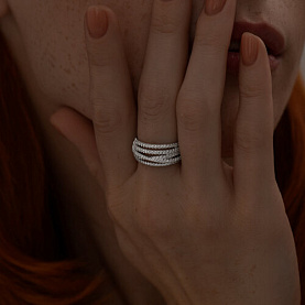 Кольцо SOKOLOV - Серебро 925, Фианит (арт. 94013846)