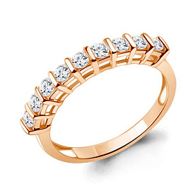 Кольцо Аквамарин - Серебро 925, Фианит (арт. 67737А.6)