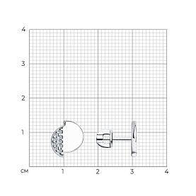 Серьги Diamant - Серебро 925, Фианит (арт. 94-122-01410-1)