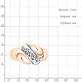 Кольцо Аквамарин - Серебро 925 (арт. 54848.6)