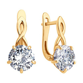 Серьги SOKOLOV - Серебро 925, Фианит (арт. 93022450)