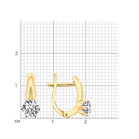 Серьги SOKOLOV - Серебро 925, Фианит (арт. 93022368)
