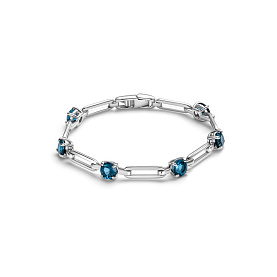 Браслет Дар - Серебро 925, Топаз лондон (арт. Бр-5188рс411)