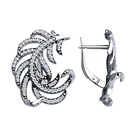 Серьги Diamant - Серебро 925, Фианит (арт. 94-120-02005-1)