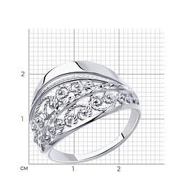 Кольцо Diamant - Серебро 925 (арт. 94-110-00638-1)