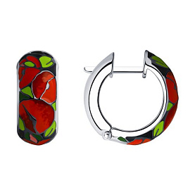 Серьги SOKOLOV - Серебро 925, Эмаль (арт. 94022140)