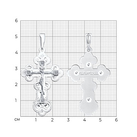 Подвеска SOKOLOV - Серебро 925, Фианит (арт. 94120003)