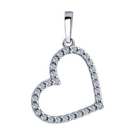 Подвеска SOKOLOV - Серебро 925, Фианит (арт. 94032263)