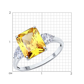 Кольцо SOKOLOV - Серебро 925, Фианит (арт. 94014219)