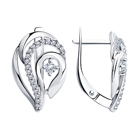 Серьги Diamant - Серебро 925, Фианит (арт. 94-120-00725-1)