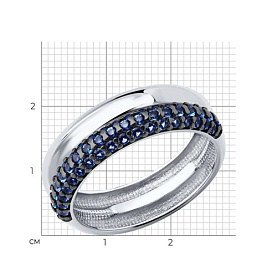 Кольцо SOKOLOV - Серебро 925, Фианит (арт. 94014857)