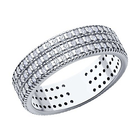 Кольцо SOKOLOV - Серебро 925, Фианит (арт. 94014182)