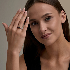 Кольцо SOKOLOV - Серебро 925, Гранат, Фианит (арт. 92014829)