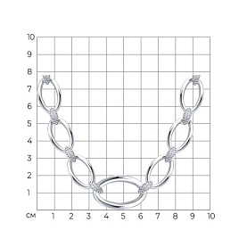 Колье SOKOLOV - Серебро 925, Фианит (арт. 94071205)