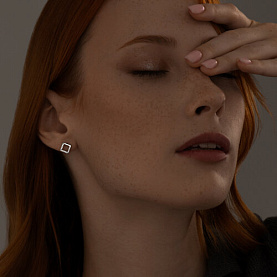 Серьги SOKOLOV - Серебро 925, Фианит (арт. 94023039)