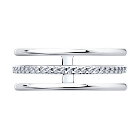 Кольцо SOKOLOV - Серебро 925, Фианит (арт. 94013878)