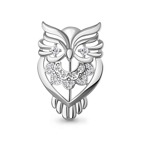 Брошь Аквамарин - Серебро 925, Фианит (арт. 77457А.5)