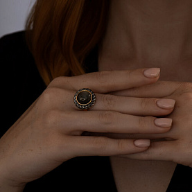 Кольцо SOKOLOV - Серебро 925, Лабрадорит (арт. 83010113)