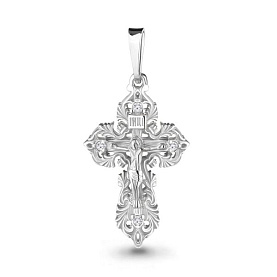 Подвеска Аквамарин - Серебро 925, Фианит (арт. 20483А.5)