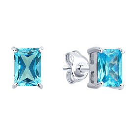 Серьги SOKOLOV - Серебро 925, Фианит (арт. 94027175-91)