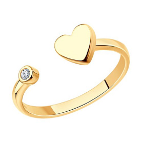 Кольцо SOKOLOV - Серебро 925, Фианит (арт. 93010863)