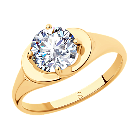 Кольцо SOKOLOV - Серебро 925, Фианит (арт. 93010794)