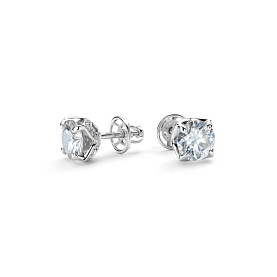 Серьги Дар - Серебро 925, Синтетический муассанит, Фианит (арт. С-5162рс1612800)