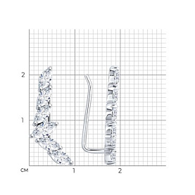 Серьги Diamant - Серебро 925, Фианит (арт. 94-120-00140-1)