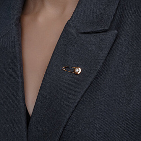 Булавка Diamant - Серебро 925, Жемчуг культивированный (арт. 93-340-02633-2)