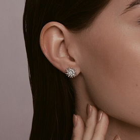 Серьги Diamant - Серебро 925, Фианит (арт. 94-122-02109-1)