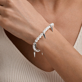 Браслет SOKOLOV - Серебро 925, Жемчуг имитация (арт. 94051635)