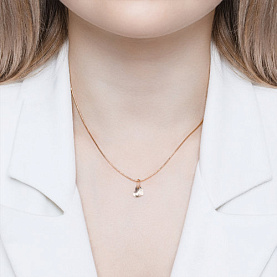 Подвеска SOKOLOV - Золото 585, Фианит (арт. 031475)