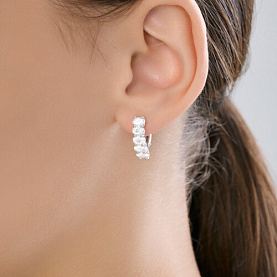 Серьги Diamant - Серебро 925, Фианит (арт. 94-120-00067-1)