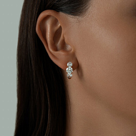Серьги SOKOLOV - Серебро 925, Фианит (арт. 93020888)