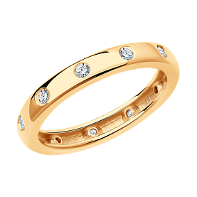 Кольцо SOKOLOV - Серебро 925, Фианит (арт. 93010726)