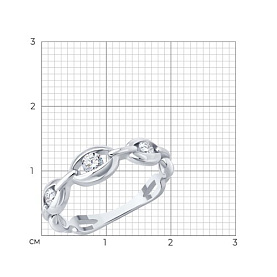 Кольцо SOKOLOV - Серебро 925, Фианит (арт. 94014671)