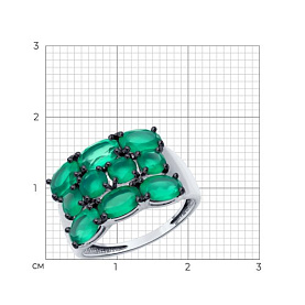Кольцо SOKOLOV - Серебро 925, Агат (арт. 92014460)
