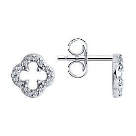 Серьги Diamant - Серебро 925, Фианит (арт. 94-122-01989-1)