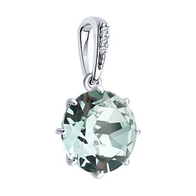 Подвеска Diamant - Серебро 925, Кристалл, Фианит (арт. 94-130-00397-1)