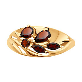 Кольцо SOKOLOV - Золото 375, Гранат (арт. 37716219)