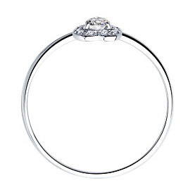 Кольцо SOKOLOV - Золото 585, Фианит (арт. 018982-3)