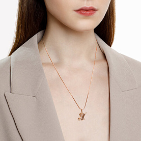 Подвеска SOKOLOV - Золото 585, Фианит (арт. 034541)