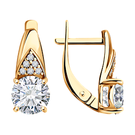 Серьги SOKOLOV - Серебро 925, Фианит (арт. 93020919)