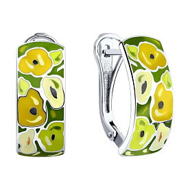 Серьги SOKOLOV - Серебро 925, Эмаль (арт. 94026000)