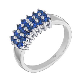 Кольцо Альфа-Карат - Серебро 925, Фианит (арт. A3780RSA)