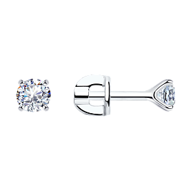 Серьги SOKOLOV - Серебро 925, Фианит (арт. 94021746)