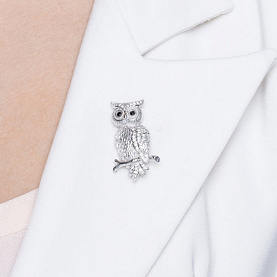 Брошь SOKOLOV - Серебро 925, Фианит (арт. 94040062)